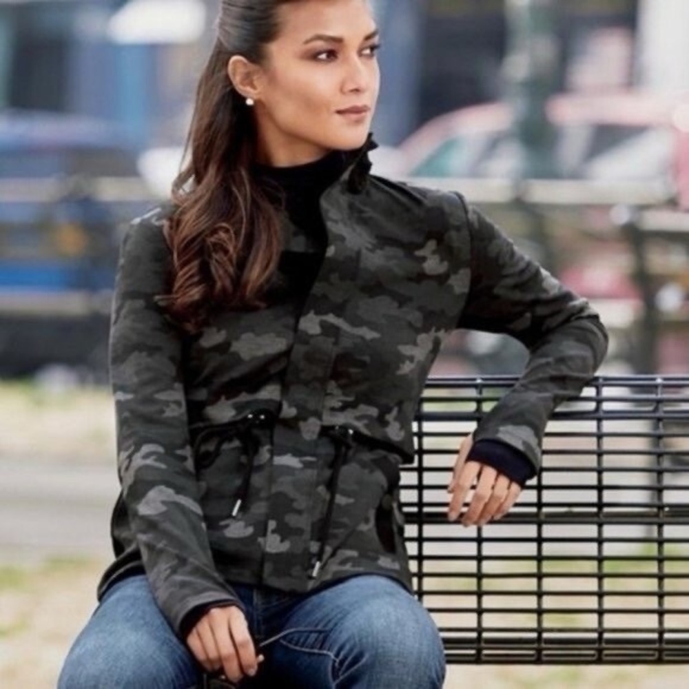 CAbi Women's Black Camouflage Utility Jacket